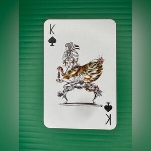 Christian Louboutin King Of Spades Playing Card Collectible Card.